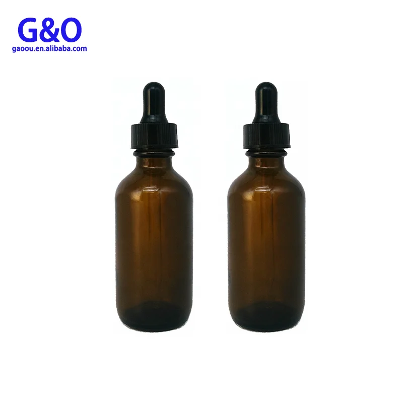 Custom Child Resistant Glass Dropper Bottles Essential Oil Bottle Frosted Amber Dropper Bottles