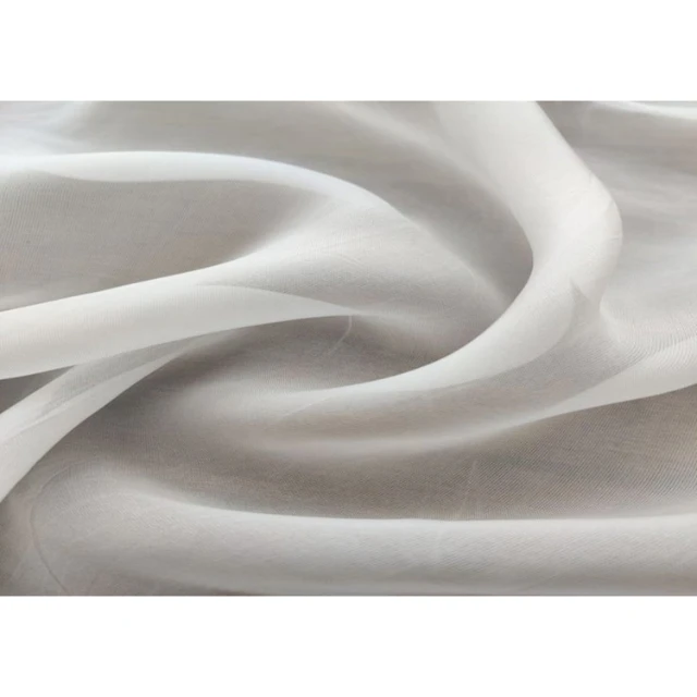 Factory 2024 High Quality 100% Polyester Wedding Decoration Solid Color Organza Fabric For Making Dress