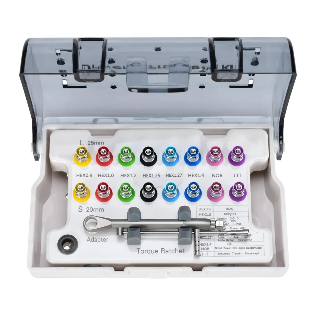 Top Quality Colorful Prosthetic Kit Universal Implant Repair Tool Kit By Surtechs International