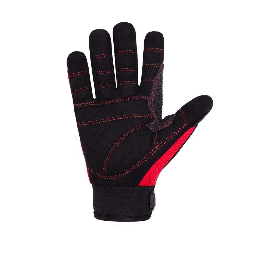 Custom Made Anti Slip Cut Resistant Anti-vibration TPR Mechanic Safety Work Impact Gloves leather mechanical glove 5 layer