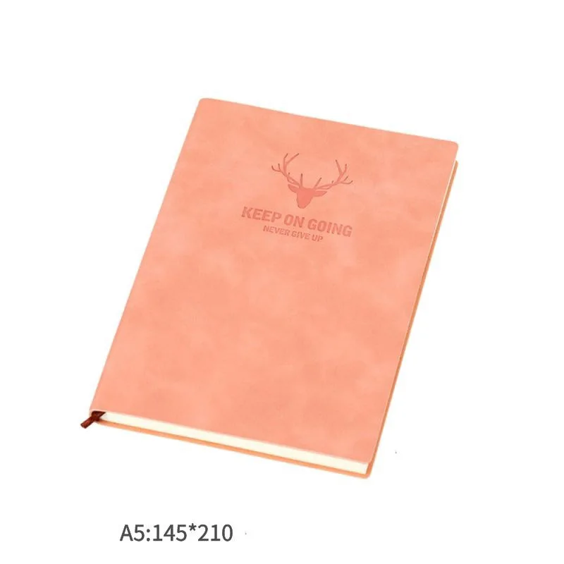 JPS OEM Hardcover Business A5 Mini Cute Journal  Hard Cover Leather Notebook Customizable