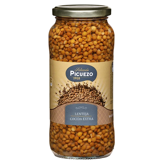 Top Canned Brown Lentils Extra Spanish Quality Legumes Preserves Ready to eatCooked Lentils in jar for Supermarket and Horeca
