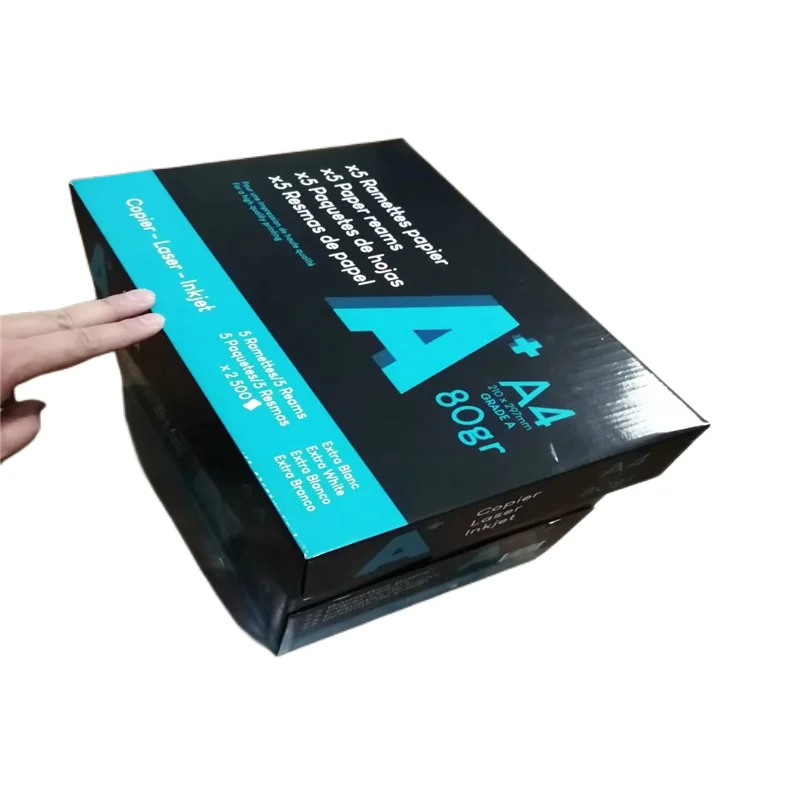 Wholesale Premium Quality White Red Blue Copy Paper 70gsm 80gsm Copier Standard Printer Size Oem A4 Copy Paper