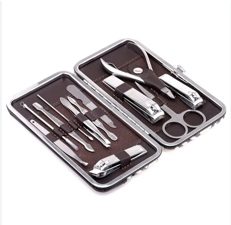 OEM Professional Stainless Steel Manicure Set Nail Clippers Kit Pedicure Tools Kit Toe Cutter Finger Clippers for Home Use Salon