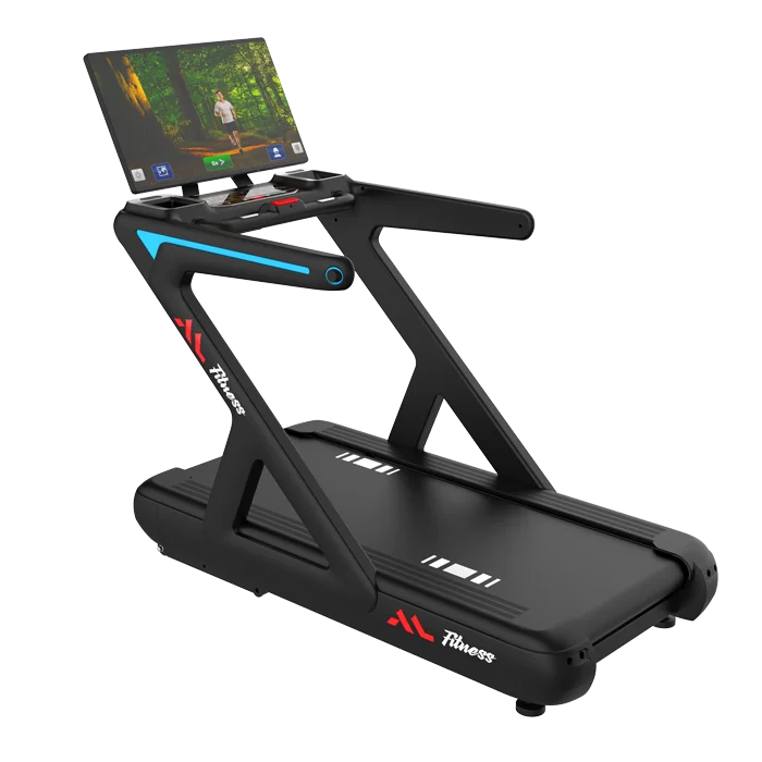 big touch screen connect wifi Commercial running treadmill
