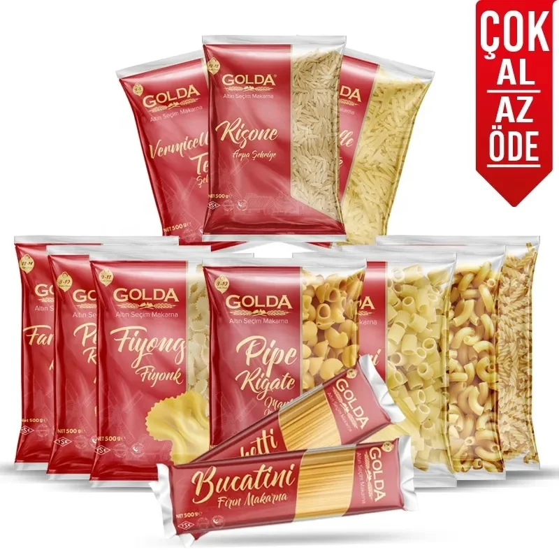 Turkey Best wholesale pasta Bio Organic 500 G Gold Traditional  Style Time Packaging Color Cooking Feature