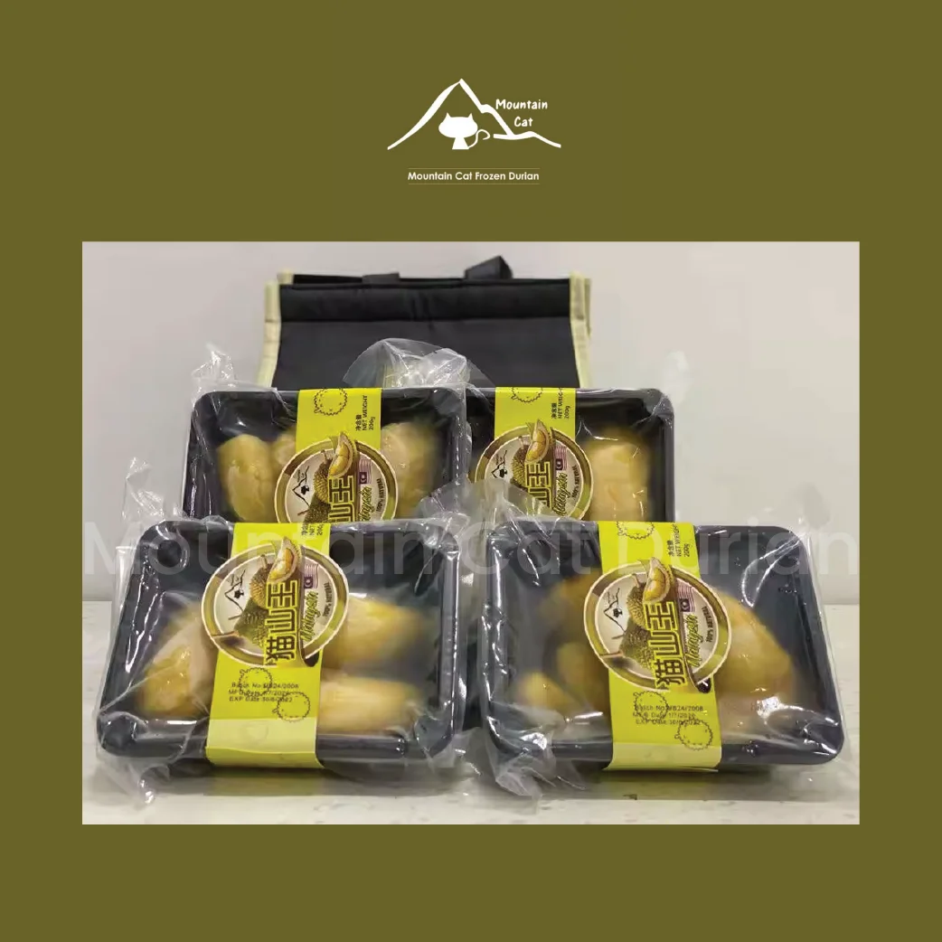 Топ продаж горная кошка замороженная мякоть малайская сладкий вкус IQF процесс заморозки консервация пюре низкая цена оптом