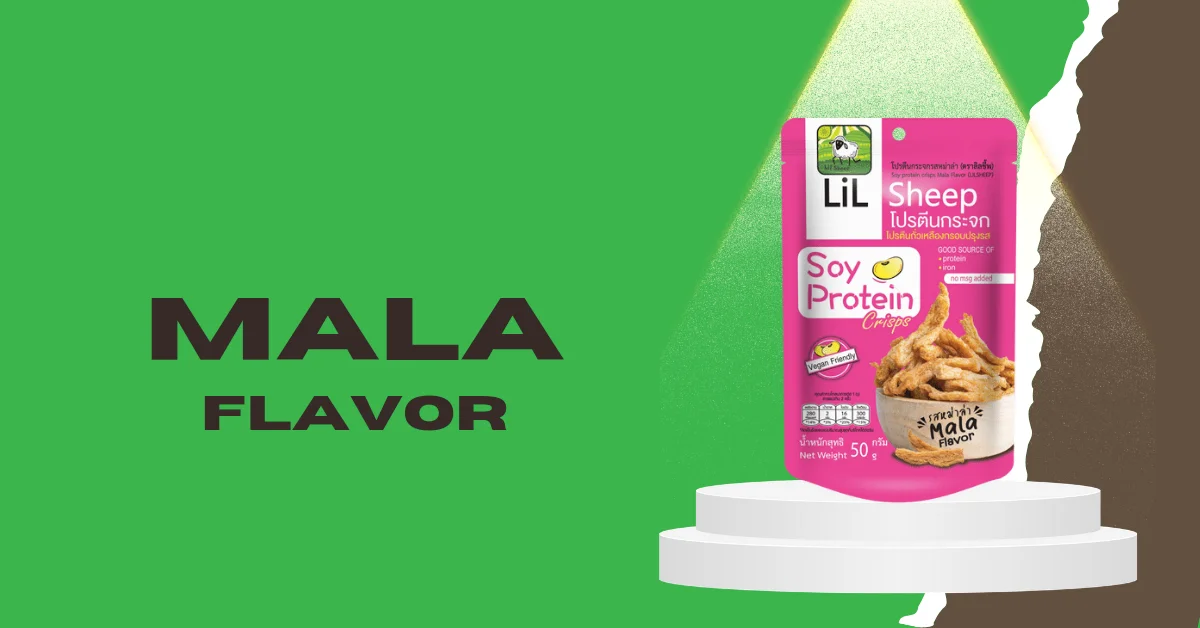 Popular Thai Snack Soy Protein Crisps Mala Flavor From LIL SHEEP Vegan Snack High Quality Healthy Vegetable Snacks