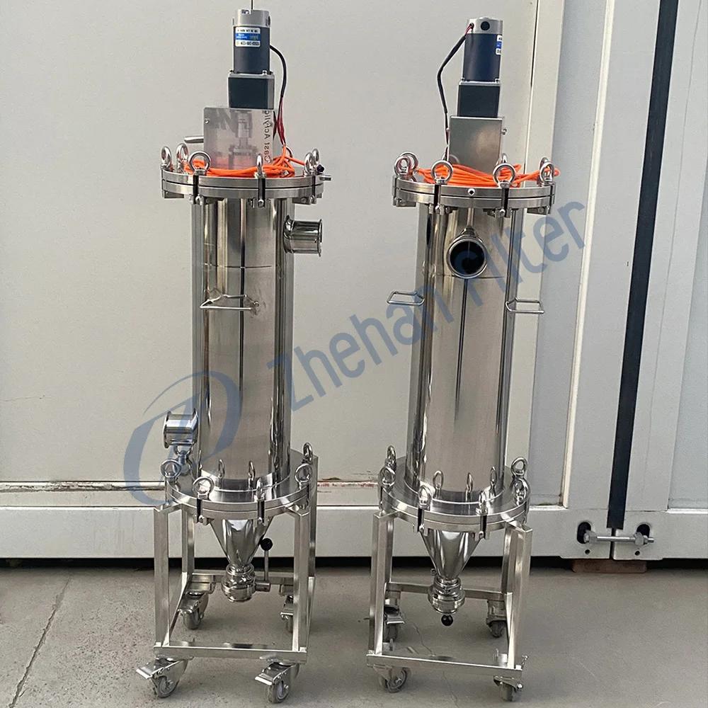 Food grade Stainless steel Automatic self cleaning edible cooking oil filter machine with filter cartridge