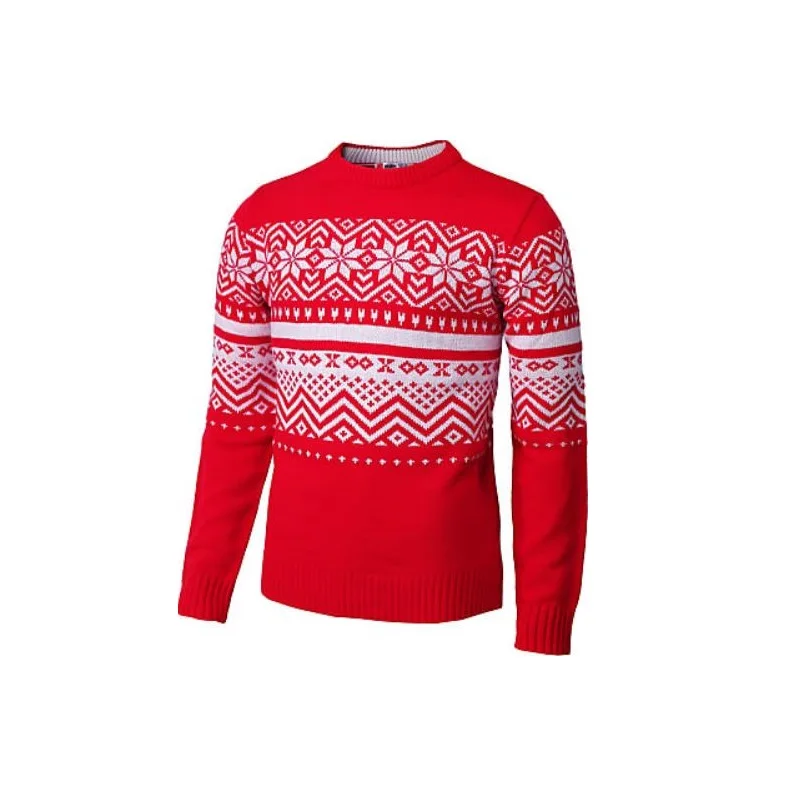 Hot selling product 100% Export Oriented Cotton Longsleeve O Neck Custom Christmas Printed Sweater For Mens From Bangladesh