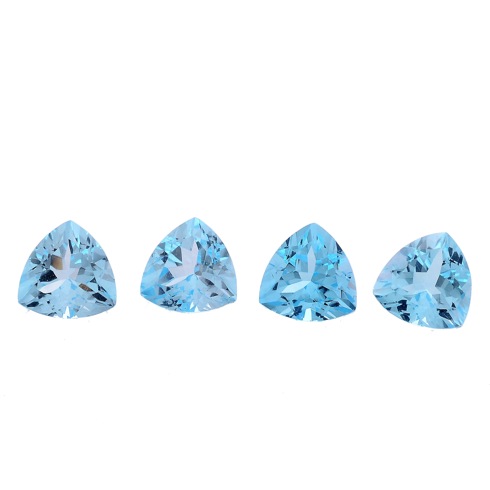 Trillion Shape Sky Blue Topaz Natural Loose Gemstone Semiprecious Top Quality Blue Color Topaz Gemstone At Wholesale Price