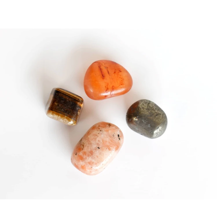 Exclusive Range of LEO Zodiac Crystals Kit Meditation Gift Birthstone Tumbled Stones Zodiac Stone Card Round Beads Bracelet Kit