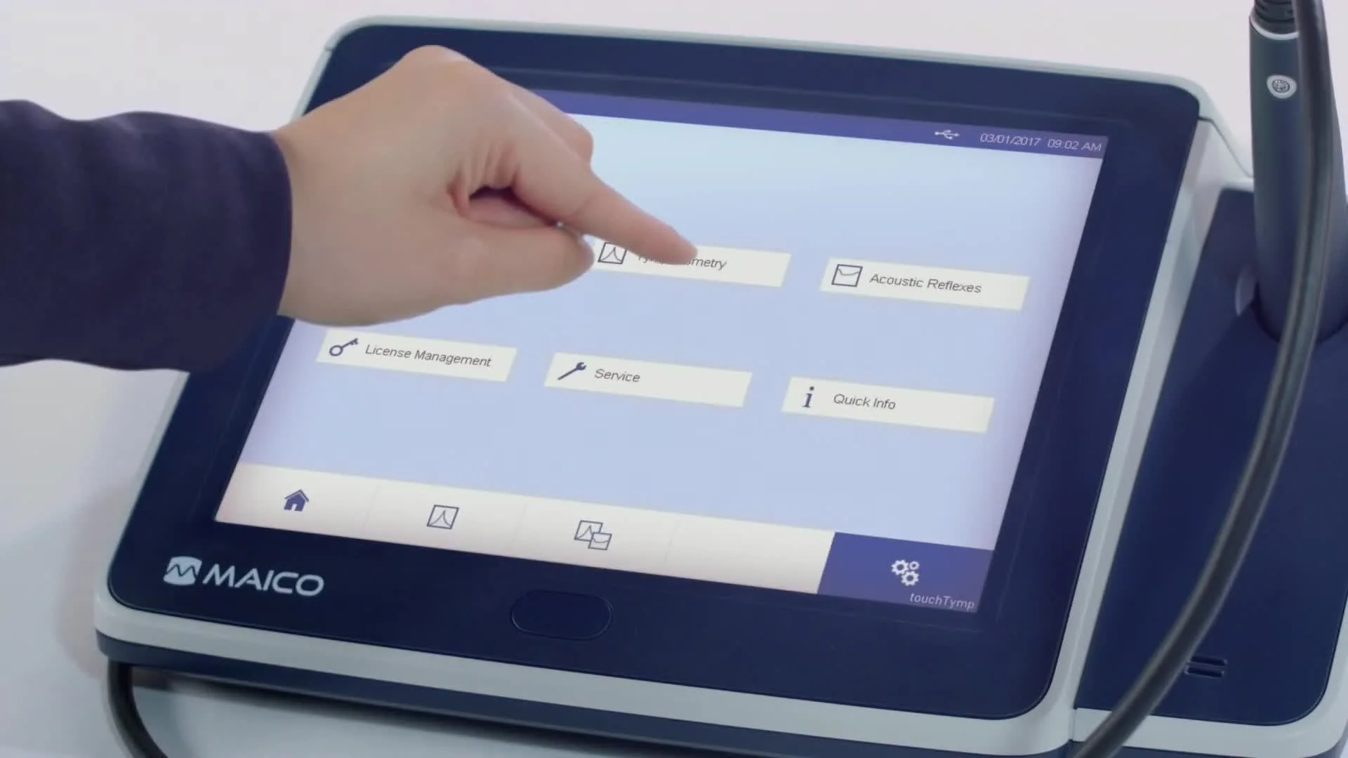Tympanometry touchTymp Diagnostic Test for Clinic and Hospital Digital Good Price MI 34 36 Screening Version Fully Touch Base