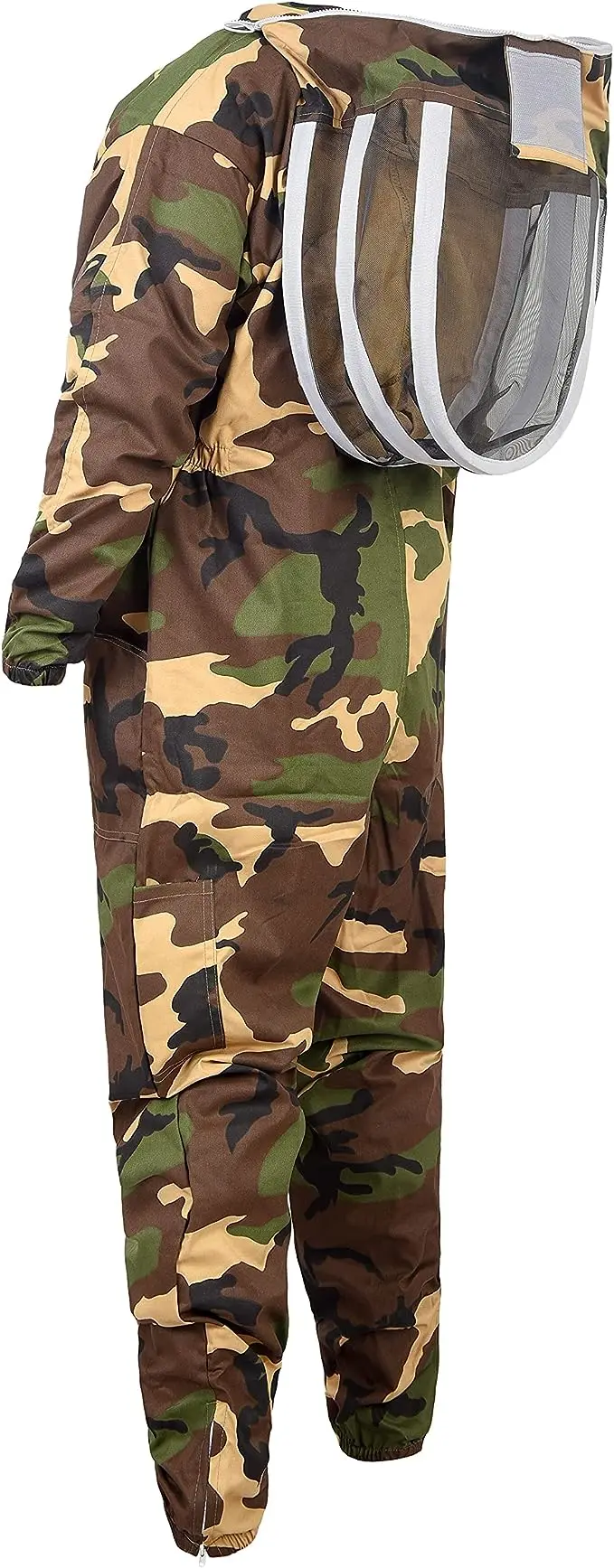 Camo Beekeeping Suit Attached Fencing Veil High Quality Suit  To Protect Themselves From Bee Stings While They Work