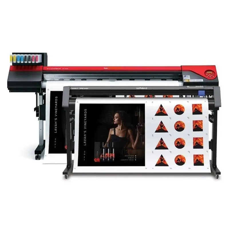 VersaEXPRESS RF-640 (Print and Cut) With Stand and Ink RED