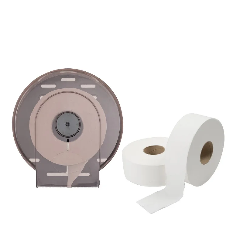 Premium Quality 2ply Virgin White Jumbo Roll Toilet Paper 100% Virgin Wood Pulp with Embossment Pure-pulp