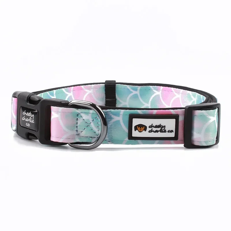 Best Quality Neoprene Dog Collar Custom Design Waterproof Pet Supplies Padded Soft Adjustable Nylon Pet Collar Wholesale