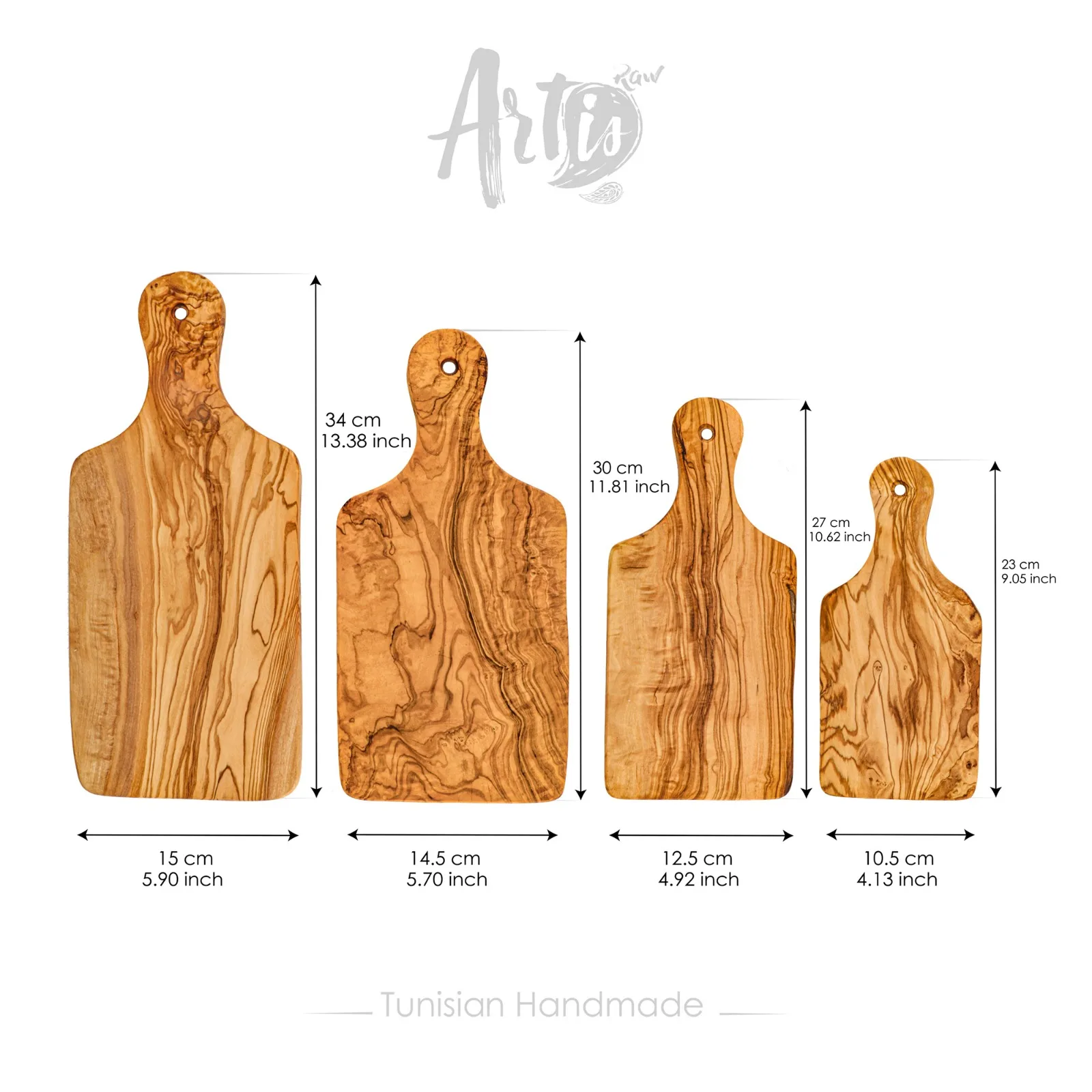Premium Olive Wood Cutting Board for Kitchen Customized Wooden Chopping Board Handmade from Tunisian Olivewood
