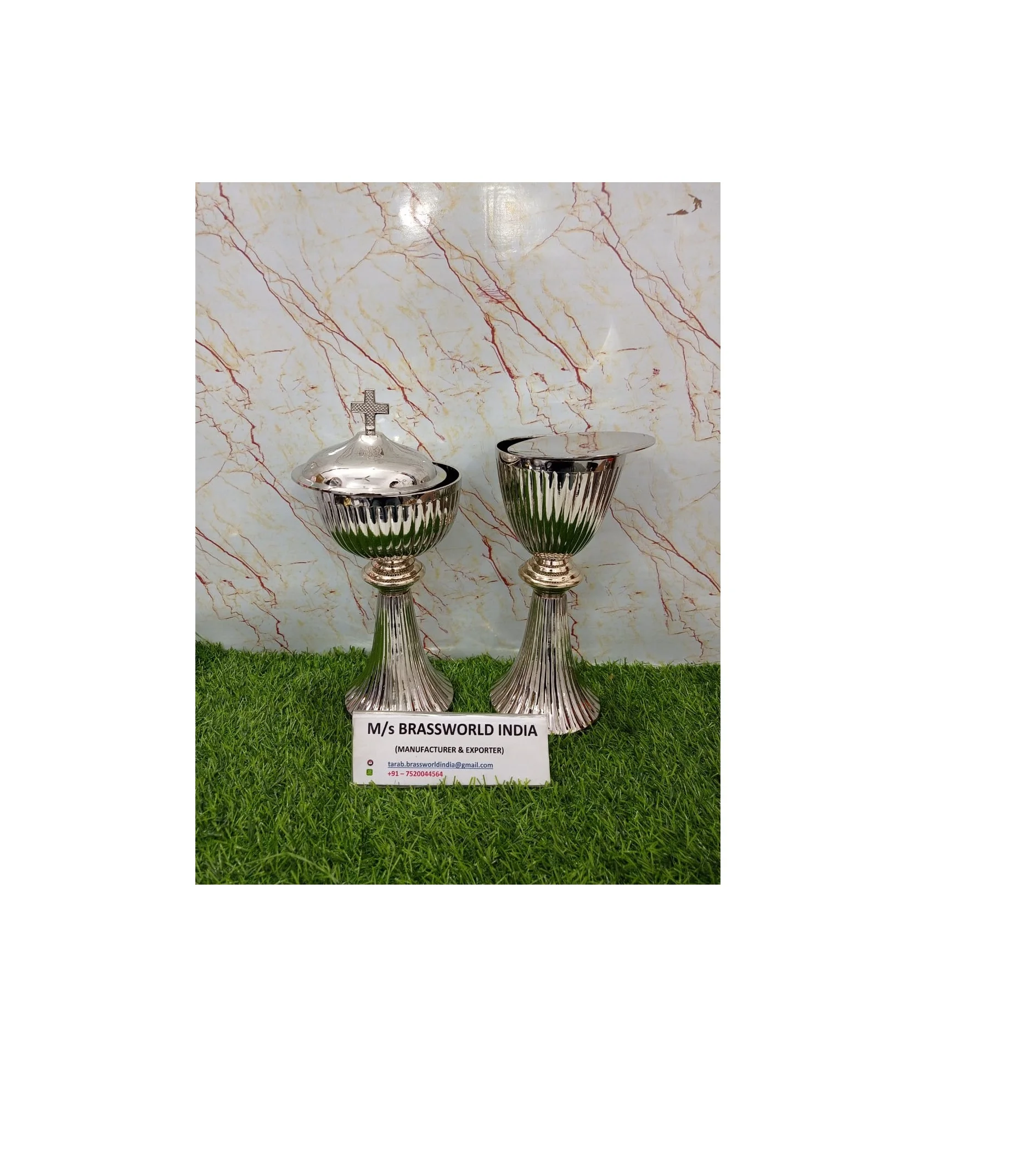 Silver New Design Chalice and Ciborium Handmade Made In India in Wholesale Price / Wholesaler Of Church Products