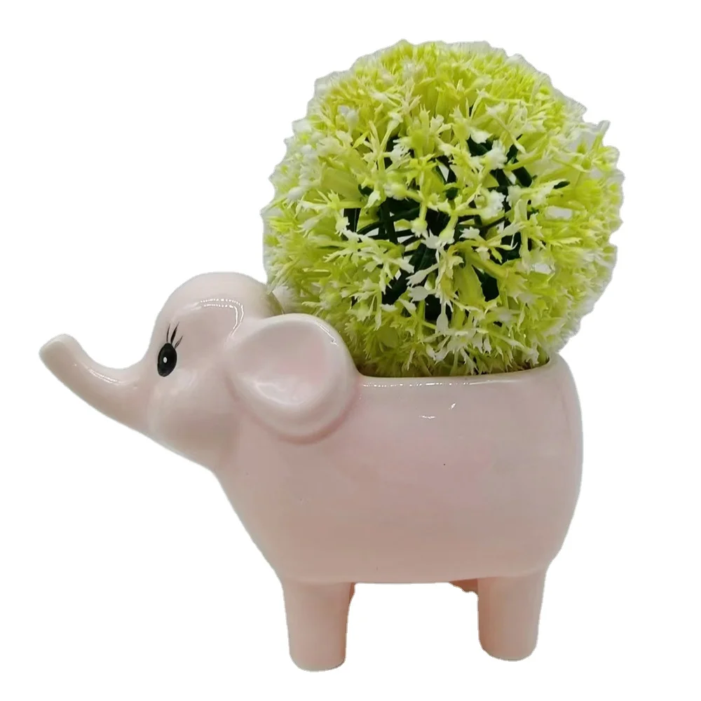 Ceramic succulent flower pot wholesale Creative DIY table top home decor