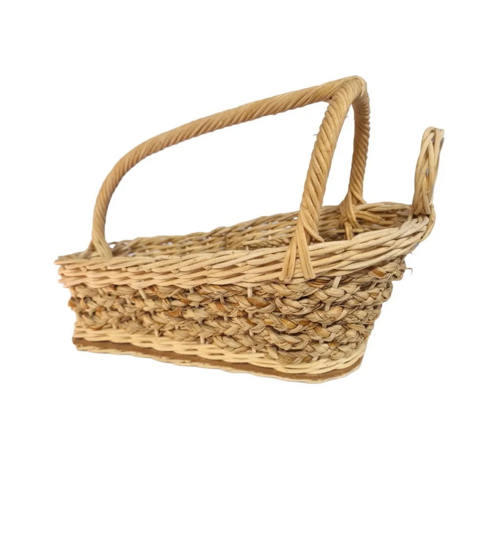 Wholesale 1 Bottle Wine Rattan Picnic Basket Resin Storage Basket for Picnics & Garden Crafts in Bangkok