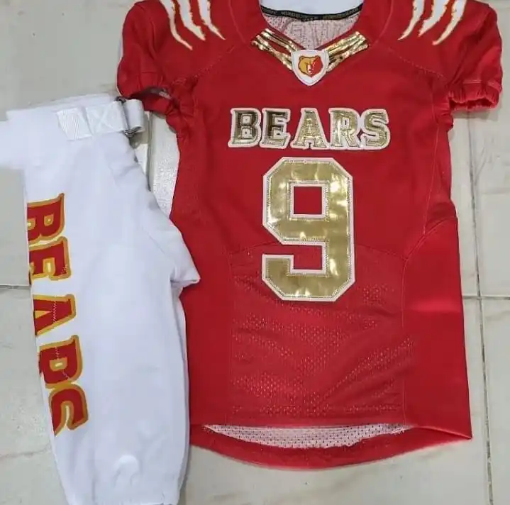 Free customization Youth American Football Uniform Custom Design Jersey Hoodies Football Uniforms 7v7 Duffel Bag Shorts Shirts