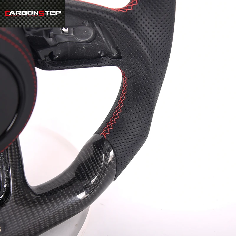 custom Cockpit style Carbon Fiber Steeringwheel perforated leather for Audi Rs3 Rs4 Rs5 Rs6 Rs7 S3 S4 S5