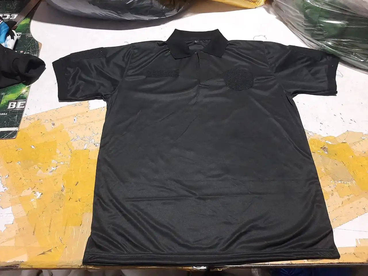 Tactical security guard uniform polo shirts name-taDpe patch Custom shirts bamboo modal organic cotton