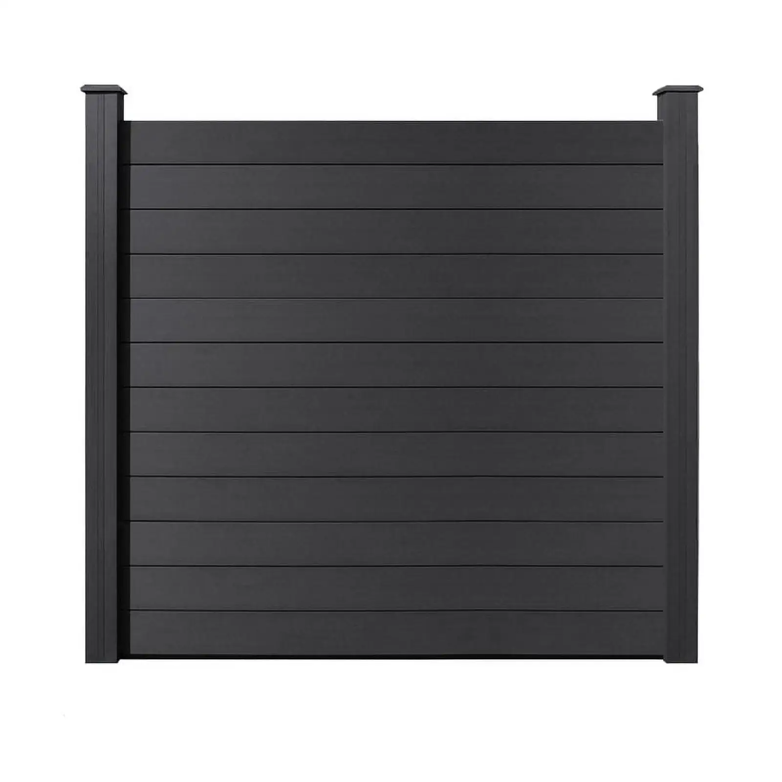 Adjustable wpc wood-plastic fences for houses accommodating uneven ground terrains