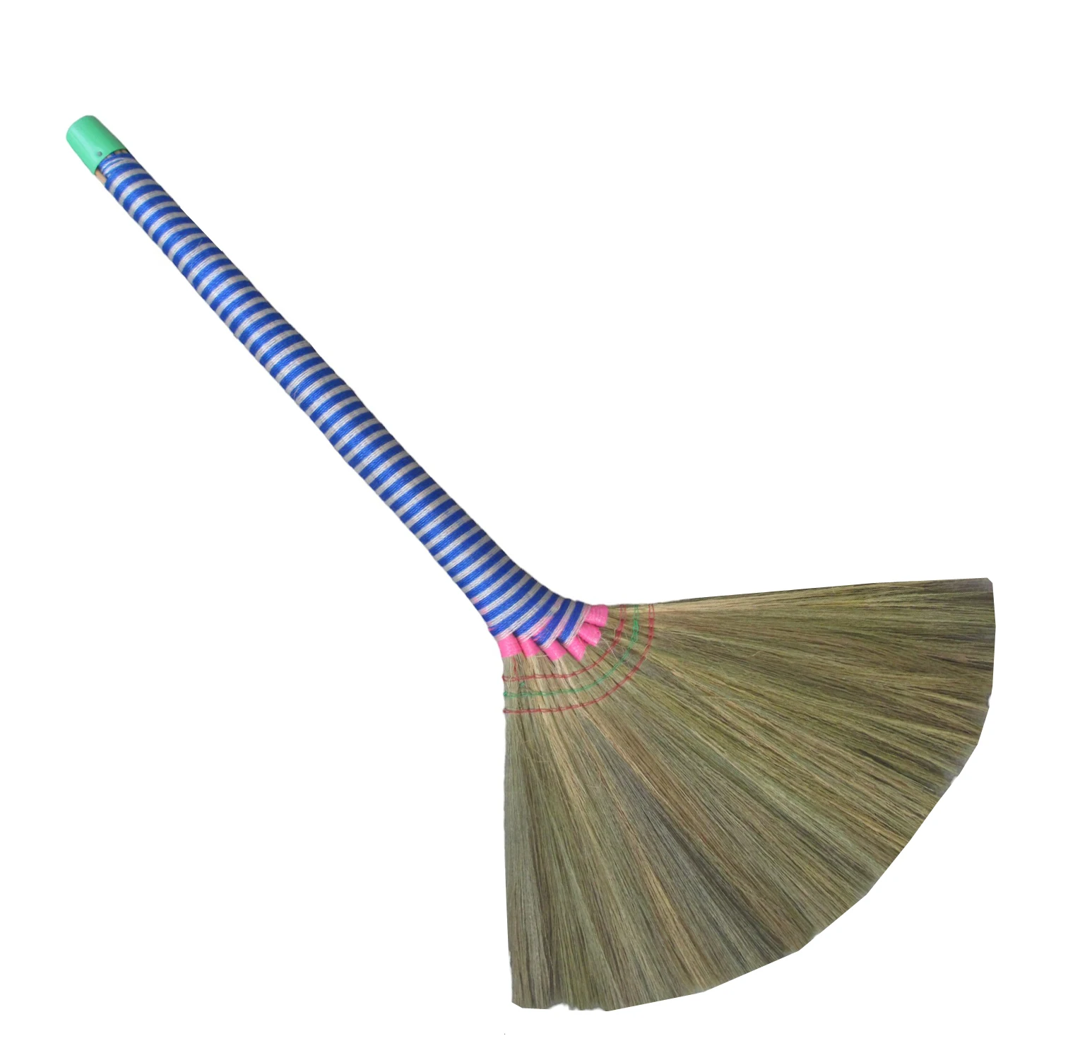 High Quality Wholesale Vietnam Grass Broom With Colorful Long Handle Whatsapp: +84945341077