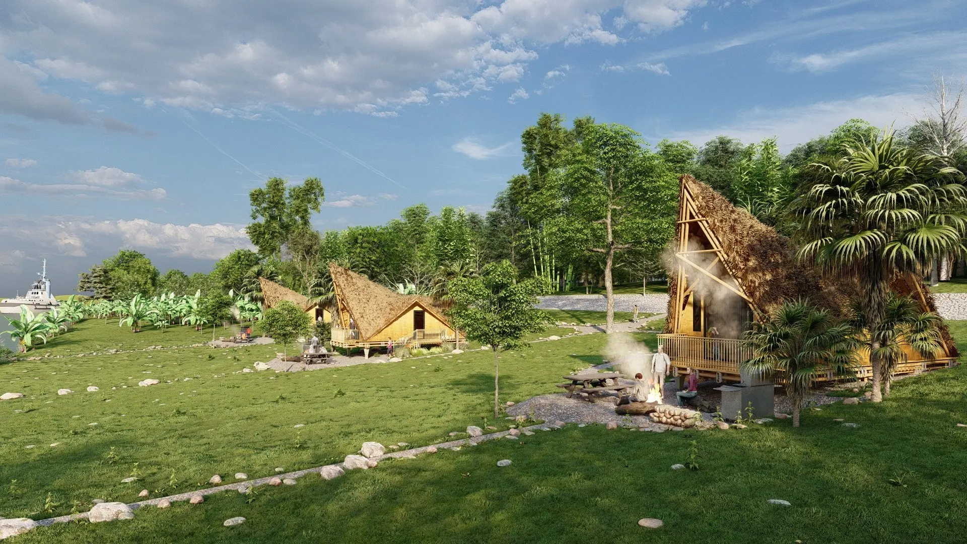 (NO 04) EXPORT TAX 0% VIETNAM 64m2 GREEN PREFAB HOUSE 100% Eco-Friendly CENVINEX Custom 20FT 40FT vila Container Modern hot sale