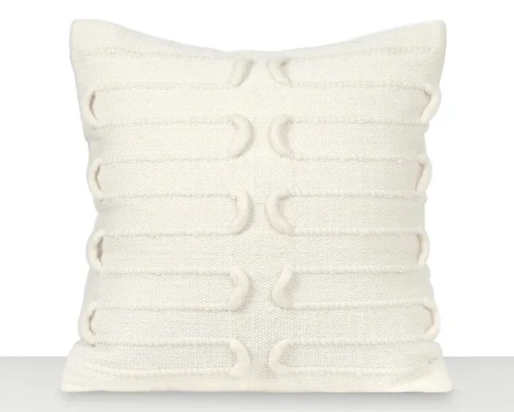 Decorative Throw Cotton linen Pillow Cover For Bedroom Wool Cushion  Cover with Pattern At Cheap Price