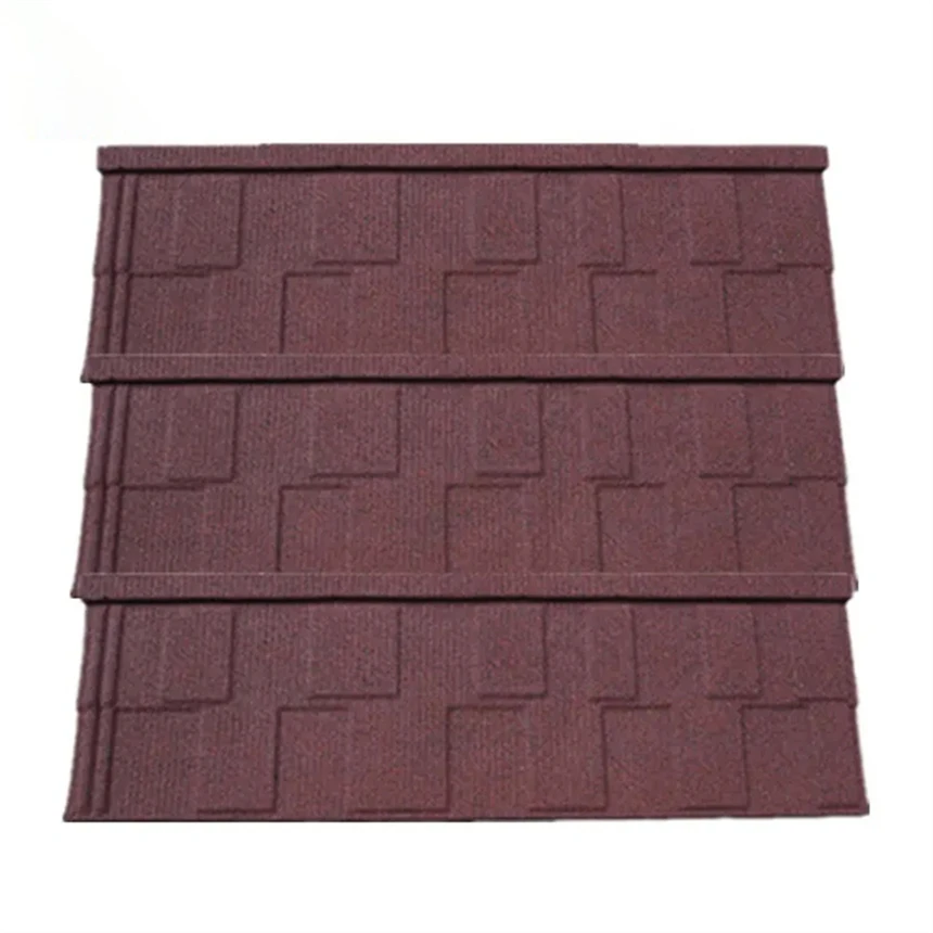 ppgl milano stone coated roofing tile sand coated metal roof tiles 0.45mm Eurotile shingles Stone Coated Steel Tiles