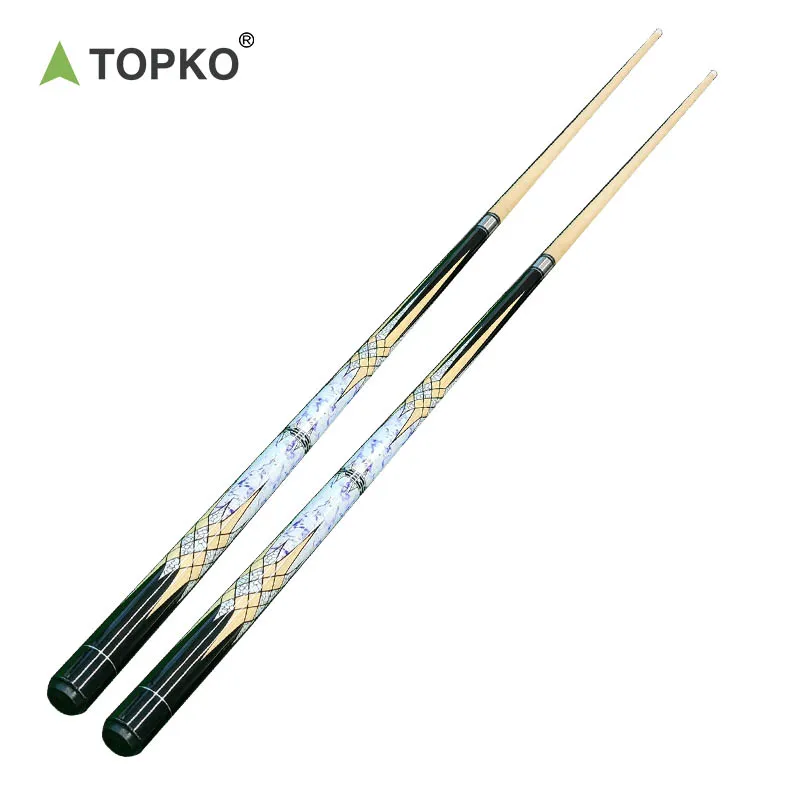 TOPKO High Quality Billiard Snooker Cue 145cm Maple wood Pool Game Snooker & Billiard Pool Cue Stick