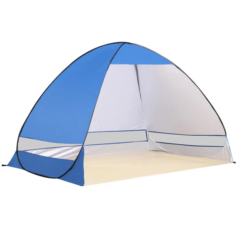 Factory Direct Supply Sunshade Anti-Uv Upf 50+ 1-2 Person Sun Shelter Instant Pop Up Automatic Beach Tent For Backpacking
