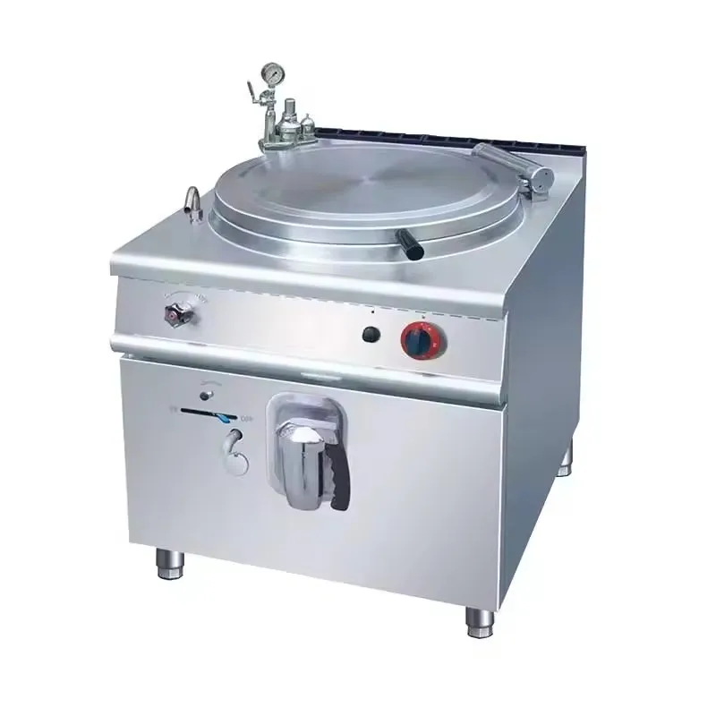 60L 80L  60L Commercial restaurant Kitchen equipment gas/electric soup kettle with jacketed boiling pan for sale