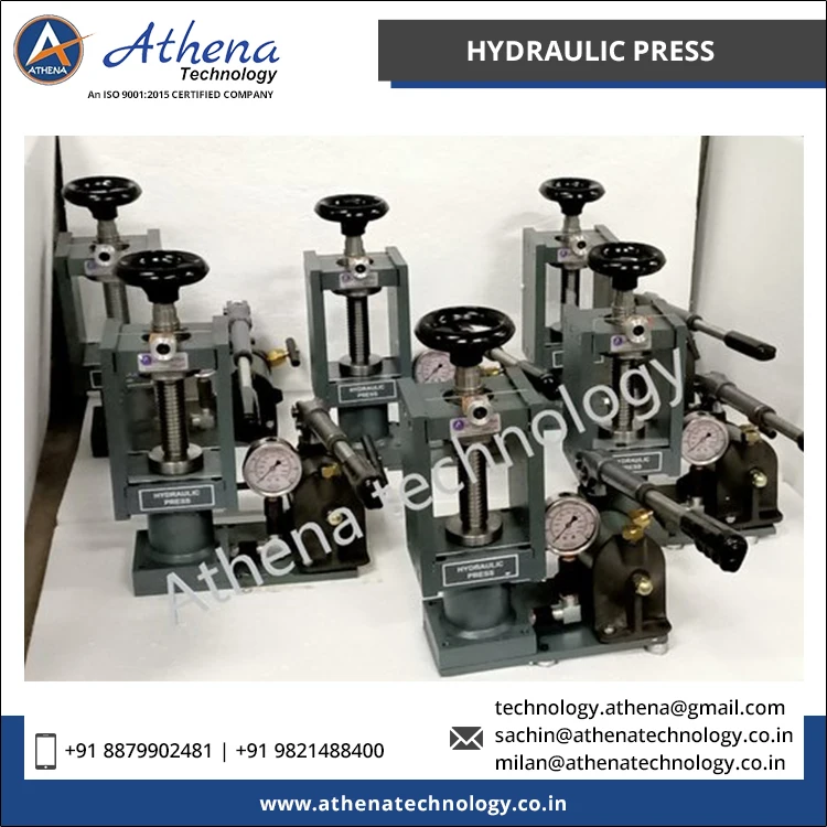 15 Ton Capacity Automatic/ Manual Grade Hydraulic Press Machine for Laboratory Usage | OEM Services Available