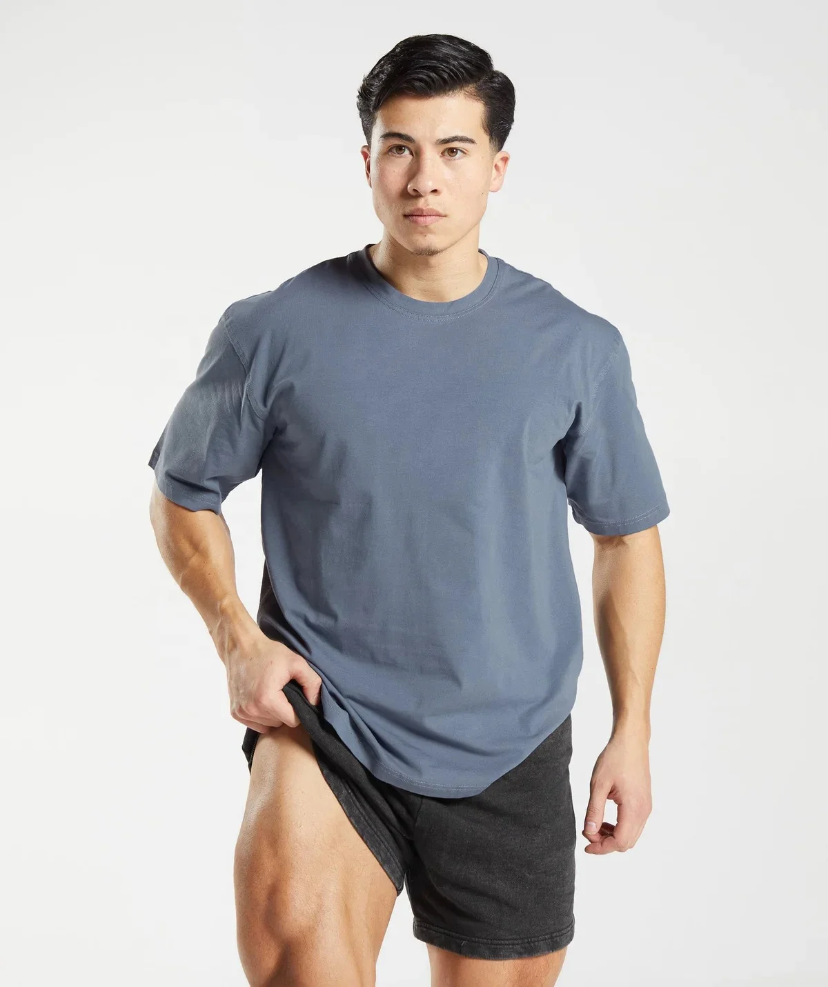 Wholesale Custom logo new design cotton workout sports wear t shirt Men box fit running oversize fitness gym