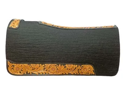 Portable Genuine Grade 100% Wool Western Saddle Pad with Solid Colored For Horse Racing Uses by Indian Manufacturer