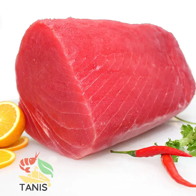 High Quality Yellowfin Tuna Processing Customizing Loin Saku Cube Frozen Tuna Steak