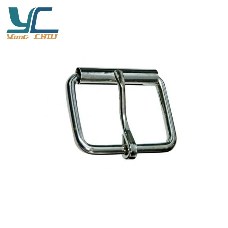 Multi-color 20mm Iron girth double prong roller buckle