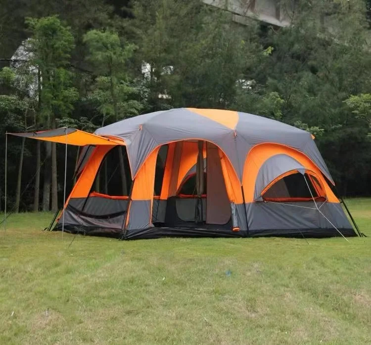 2023 Customized European 5 8 persons Large Luxury Family Tent 12 Person Family Cabin Tents for Camping Outdoor