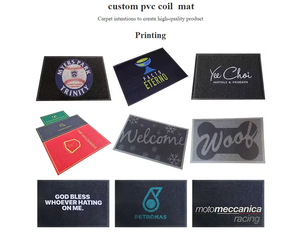 Custom Floor Mat Design Nylon logo with Carpet  Door Mat Entrance