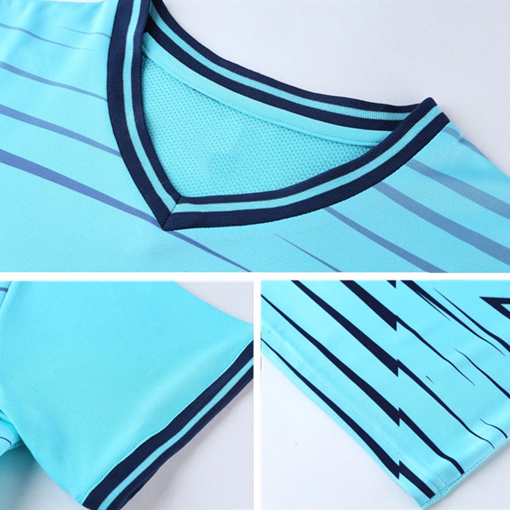 Kids Adult Soccer Jersey Set Women Men Football Training Suit Child Football Kit Soccer Shirt Shorts Sportswear Running Clothes