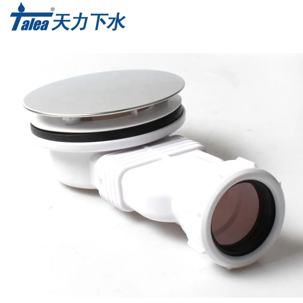 TALEA  90mm space saving shower tray waste with  304SS polishing cover shower tray drain water sealing anti odorant