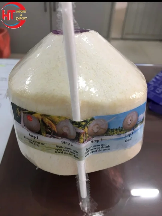 Made In Vietnam Organic Harvesting Natural Sweet Processed Diamond Cut Shell Siamese Coconuts (Without Green Shell)