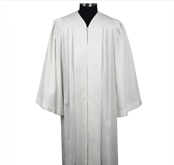 Cheap Wholesale White Red Remembrance Confirmation Robes Church Dress with embroidered