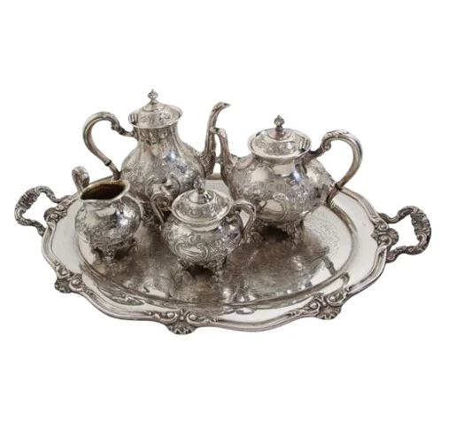 Traditional Style Metal Coffee Kettles With Silver Plated Finishing Design Tea Kettles Best For Home And Hotel Use