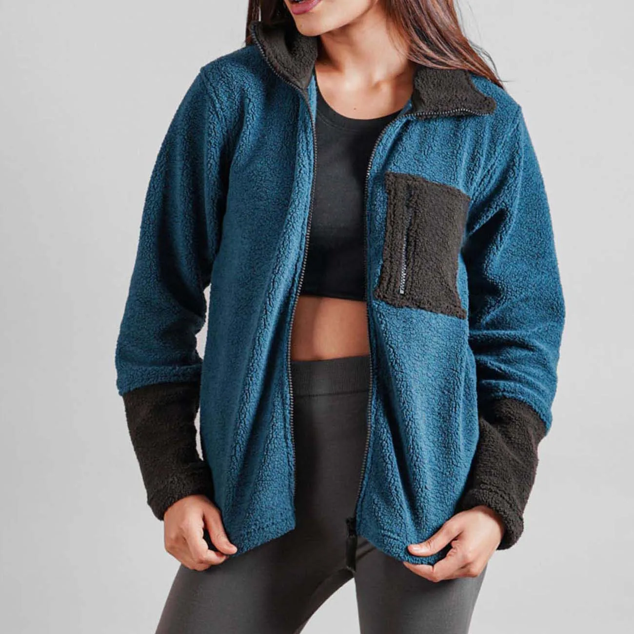 Custom Unisex Fleece Sherpa Fur Lined Hoodie Women Hooded Sweatshirt Womens Winter Heavy Hoodies