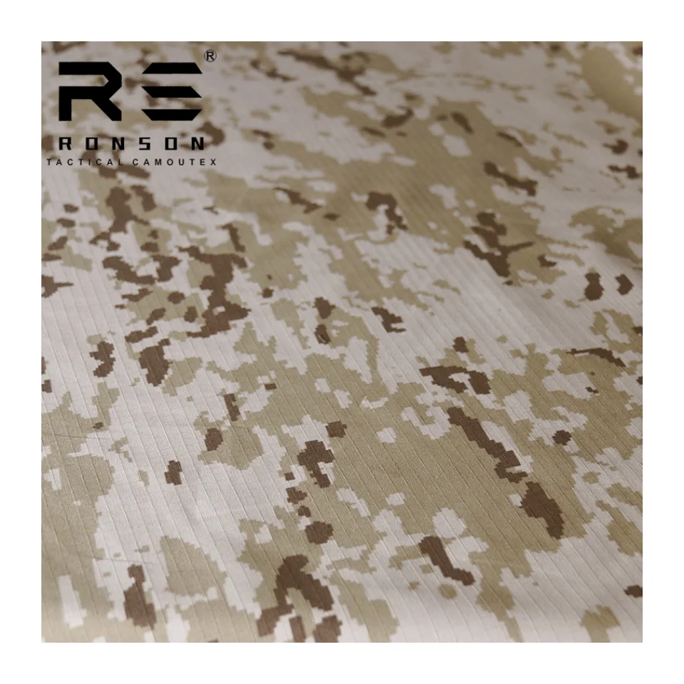 TC Spanish Desert camo camouflage ripstop 65% polyester 35% cotton poly cotton tactical fabric